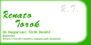 renato torok business card